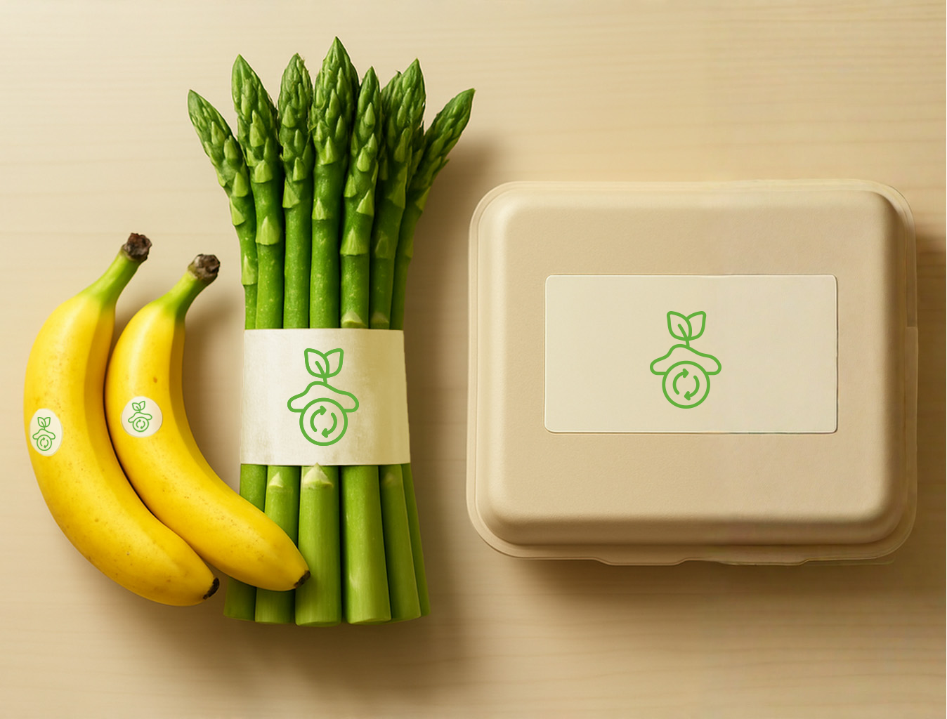 Composición de productos con etiquetado compostable